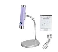CCYLEZ Lampada per Unghie Senza Fili con Rilevamento Intelligente dell'intelligenza Artificiale, Asciugacapelli Ricaricabile 800 MAh Lampada Polimerizzante Portatile Tavolo 2 in 1 con Timer Anni