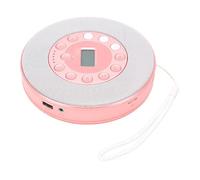 CCYLEZ Lettore CD Portatile con Altoparlante Incorporato Ricaricabile Bluetooth 2000mAh Registrazione Anti-salto su unità USB per Viaggi in Auto a Casa (Rosea)