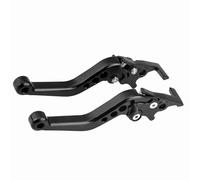 CCYLEZ Leve Freno a Doppio Disco CNC in Lega di Alluminio per Modifica Scooter Moto - Prestazioni e Stile Migliorati - Adatte per GY6 XMAX 400-1 Paio (BLACK)