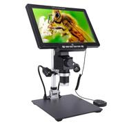 CCYLEZ Microscopio Digitale da 10,1 Pollici con Schermo, Fotocamera USB HD Wireless 2000X, Microscopio a Moneta da 12 MP per Adulti, Riparazione Elettronica, Ispezione di Gioielli e