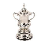 CCYLEZ Modello di Coppa del Trofeo di Calcio, Ornamenti per Trofei di Calcio in Metallo Altamente Simulati per i Fan, Perfetto Come Decorazione per la Casa o L'Ufficio, 4,5 Cm