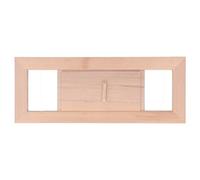 CCYLEZ Pannello di Ventilazione della Griglia Regolabile della Presa d'Aria della Sauna per Il Bagno Turco Materiale Durevole in Legno di Cicuta 34x13x1,1 Cm