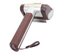 CCYLEZ Rilaboratura per Rotazione della Spazzola per Grill Elettrica Automatico e Filo per Barbecue Ricaricabile a Cordone con Luce a LED, Grill Senza Cavo Pennello per la Pulizia per (Brown)