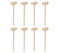 CCYLEZ Set di 30 Martelli in Legno per Gioco dei Bambini | Materiale durevole in betulla, migliora la coordinazione occhio-mano, sicuro per i bambini, adatto per frantumare il