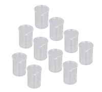 CCYLEZ Set di Bicchieri in Vetro da 10 Pezzi Misurini Durevoli in Vetro Borosilicato per Esperimenti Scientifici Capacità di 25 Ml