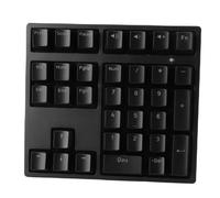 CCYLEZ Tastierino Numerico Meccanico, Tastierino Numerico Cablato con Interruttore Blu a 34 Tasti con Retroilluminazione RGB e Piedini Regolabili, per PC Desktop Portatile (BLACK)
