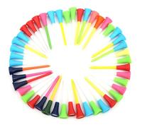 CCYLEZ Tee da 50 Pezzi Silicone Morbido Doppio Strato Non Tossico per