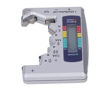 CCYLEZ Tester Digitale per Batterie con Display LCD per 1,5V, 9V (SILVER) | Design compatto, alimentazione con batteria testata, involucro in ABS, adatto a varie batterie