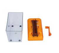 CCYLEZ Tritacarte Manuale, Compatta per Carta A6 (ORANGE) | ABS resistente, facile da usare, adatto per ufficio, trituratore portatile