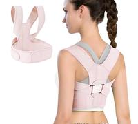 CCYOJinChen Correttore Posturale per Donne e Uomini, Tutore per la Schiena Completamente Regolabile Comodo e Traspirante, Fornisce Sollievo dal Dolore al Collo, alle Spalle (Rosa, M)