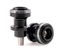 CCYYMOWOK 2 pezzi M8 Nottolini Cavalletto Moto Accessori, Universale Nottolini Forcellone per Cavalletto Alzamoto 8mm Bobina Supporti per Moto Bilanciere Posteriore Filettato in Alluminio CNC (Grigio)