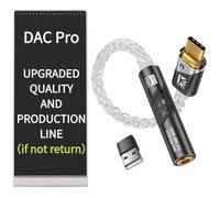 CCZ - Adattatore audio da USB C a 3,5 mm, CX31993 DAC e MAX97220, Dongle DAC HiFi 32 bit/384 kHz, con cavo placcato argento a 8 core, per iPhone 16/15, Samsung, iPad (1, drak Black, 002)