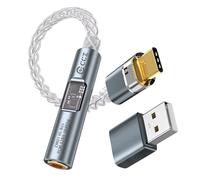 CCZ CM01 Adattatore audio da USB C a jack da 3,5 mm MAX97220 Amp Conexant CX31993 Chip di decodifica Adattatore da Aux a USB C per cuffie con cavo placcato argento per iPhone 15/Pro/Samsung/PS5