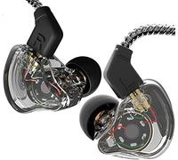 CCZ Melody in Ear Monitor, Dynamic Hybrid Dual Driver in Ear Auricolari 1B 1DD HiFi Wired Cuffie Musicians IEM Upgrade Bassi profondi adatti per Bass Vocals Pop Folk ACG (nessun MIC, trasparente)