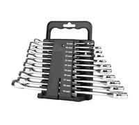 CCZRD 11 Pezzi Chiavi Inglesi Rack Di Stoccaggio Set Chiave A Cricchetto 8-19mm Strumenti For La Riparazione Del'auto Doppio Scopo Torx Ottima Fattura Utilizzo Versatile