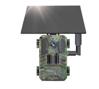 CCZRD 4G LTE Solar Hunting Trail Camera IP66 Impermeabile 20M PIR Motion Detection 14MP Wildlife IR Night Vision Cam(4G Camera Add 32G)