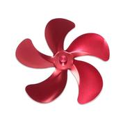 CCZRD 5 Pale Camino Fuoco Calore Risparmio Energetico Ventola Ecologica Sostituzione For Stufa A Legna Alimentata A Bruciatore A Circolazione dell'aria efficiente(Red)