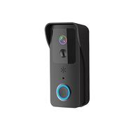 CCZRD 5G 2.4G WiFi Video Campanello 1080P Smart Outdoor Wireless Intercom Telecamera Impermeabile Con Alimentatore AC/DC Ampia Gamma di Ambienti Domestici(Black-Battery)