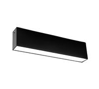 CCZRD 5W 10W 15W Semplice e moderno LED lineare a luce lunga striscia Plafoniera a plafoniera Proiettore for corridoio Soggiorno Utilizzo versatile(Black02,WARM_5W L13.5CM)