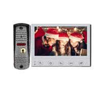 CCZRD Campanello For Telecamera Videocitofono HD Da 7 Pollici Con Modalità 1200tvl Di Sicurezza For Visione Notturna Rilevamento Del Movimento For La Casa Ampia Gamma di Ambienti Domestici(Black set)