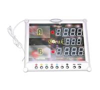 CCZRD Contatore Elettronico del Tabellone Segnapunti Gioco di Sport Biliardo della Piscina con Il Controller Senza Fili Facile Vedere Sia all'Interno Che all'Esterno