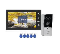 CCZRD Di Videocitofono Cablato For Con Videocamera For Campanello HD Unlock Talk Ampia Gamma di Ambienti Domestici(Set 1)