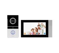 CCZRD Di Videocitofono Tuya Da 7 Pollici 1080p Con Telecamera For Visione Notturna, Supporto For Sblocco Remoto, Integrazione App Smart Home For Esterni Ampia Gamma di Ambienti Domestici