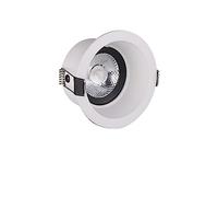 CCZRD Faretto da incasso a soffitto a LED dimmerabile 5W 7W 10W Faretti antiriflesso Plafoniera for interni for corridoio del soggiorno Utilizzo versatile(Cold,ALL WHITE_3W)