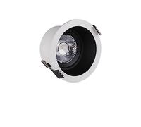 CCZRD Faretto da incasso a soffitto a LED dimmerabile 5W 7W 10W Faretti antiriflesso Plafoniera for interni for corridoio del soggiorno Utilizzo versatile(Cold,WHITE BLACK_10W)
