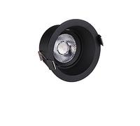 CCZRD Faretto da incasso a soffitto a LED dimmerabile 5W 7W 10W Faretti antiriflesso Plafoniera for interni for corridoio del soggiorno Utilizzo versatile(Nature,ALL BLACK_5W-DIMMABLE)