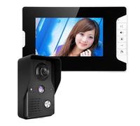 CCZRD Kit Videocitofono For Telecamera For Visione Notturna Antipioggia For Casa, Villa, Appartamento Ampia Gamma di Ambienti Domestici(A set)