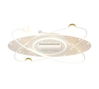 CCZRD Lampada Ventilatore Soffitto Lampada Da Soffitto Con Ventilatore For Soggiorno, Proiezione Del Cielo Stellato, Semplice Atmosfera Nordica, Senza Foglie Velocità Vento Confortevole Luce(Golden)