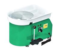 CCZRD Macchina for Tornio da Vasaio Elettrica 25 Cm, 350 W, con Maniglia Manuale E Pedale, for La Scuola, for Lavorazione Del'argilla in Ceramica, for Lavori Artistici Fai Te Ruota Stabile Fluido