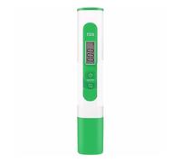 CCZRD Misuratore Digitale PH EC TDS Tester Temperatura Penna Purezza Acqua Filtro PPM Idroponico for Monitor Acqua della Piscina Acquario(TDS Green)