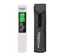CCZRD Penna for Test Professionale Dela qualità Del'acqua 3in1 TDS Tester EC Tester di Temperatura Purezza Del'acqua Potabile Tester Digitali for La qualità DELE Acque(White Backlight)