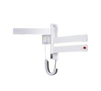 CCZRD Portasciugamani Riscaldanti Elettrici Controllo Intelligente della Temperatura Portaoggetti da Bagno Scaldasalviette Leggeri for Uso Domestico(White Three-Pole)