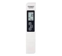 CCZRD TDS Meter Digital Water Tester Digital 0-14 PH Meter Tester 0-9990ppm TDS&EC LCD Purezza Acqua PPM Filtro Acquario con Batterie(TDS White Battery)