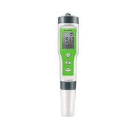 CCZRD TDS PH Meter PH/TDS/EC/Misuratore di Temperatura Tester Digitale for Monitor della qualità Acqua for Piscine, Acqua Potabile, Acquari(Green)
