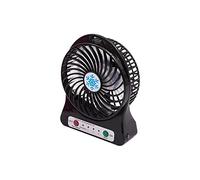 CCZRD Ventilatore a LED ricaricabile portatile Raffreddatore d'aria Mini USB da scrivania a terzo senza raffreddamento a batteria ventilatore Raffreddamento Rapido Efficace Stare Sempre Comodi
