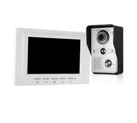 CCZRD Videocitofono Cablato, Monitor Interno Con IR-CUT, Telecamera Esterna Antipioggia, Citofono Visivo, Audio Bidirezionale, Sblocco Remoto Del Videotelefono Ampia Gamma di Ambienti Domestici