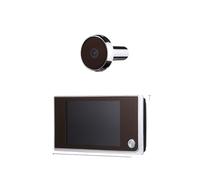 CCZRD Videocitofono Con Display LCD Da 3,5 Pollici, Spioncino 120 Gradi, Telecamera Di Sicurezza Digitale For La Casa, Monitor Esterno Ampia Gamma di Ambienti Domestici(Silver)