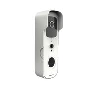 CCZRD Videocitofono Intelligente, Visore For Porta Con Visione Notturna Impermeabile, Telecamera FHD 1080P, Citofono Digitale, Campanello Tuya WIFI 2.4G Ampia Gamma di Ambienti Domestici(1X Doorbell)