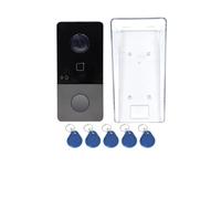 CCZRD Videocitofono IP65 POE Con Telecamera Wireless WIFI 2MP, Citofono IP For Villa, Stazione Esterna, Campanello Ampia Gamma di Ambienti Domestici(KV6113-Cover-Fobs)