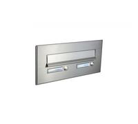 CD-3 Pannello frontale in acciaio inox per cassetta postale con 2 campanelli (160x350 mm)