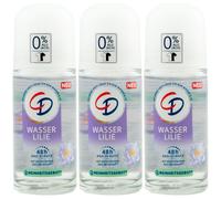 CD Deodorante Roll On Loto 3x 50ml 48H Protezione 0% Alu Vegano per Sensibile