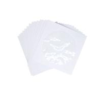 CD DVD Sleeves, DVD CD Media Paper Envelop Sleeves Holder con Clear Window Close FlapÂ Bianca, Confezione da 100