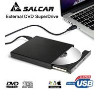 CD DVD UNITA' OTTICA ESTERNA PORTATILE LETTORE MASTERIZZATORE USB 2.0