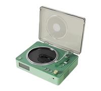 Cd Player,Lettore Cd Portatile Lettore CD CD67 Altoparlante retrò classico Sistema audio Supporta Bluetooth 5.0 altoparlante domestico(Green)