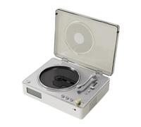 Cd Player,Lettore Cd Portatile Lettore CD CD67 Altoparlante retrò classico Sistema audio Supporta Bluetooth 5.0 altoparlante domestico(White)