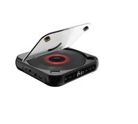 Cd Player,Lettore Cd Portatile Lettore CD musicale portatile da tavolo con coperchio antipolvere Display LED 6 modalità Timer di ripetizione AB Telecomando(Black)